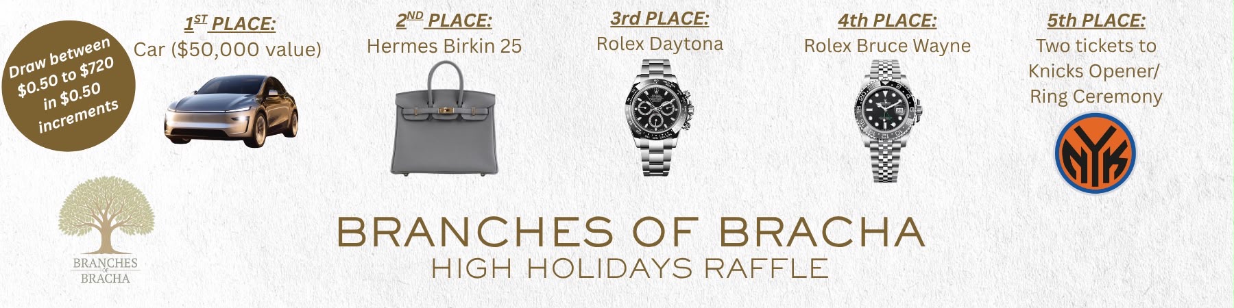 High Holidays Raffle